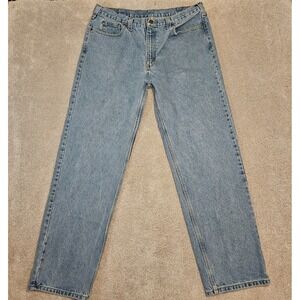 Carhartt B460 LVB Relaxed Fit Jeans Men's 38x34 Blue Denim Workwear USA Made